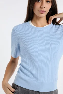 Jersey de cuello redondo de punto fino