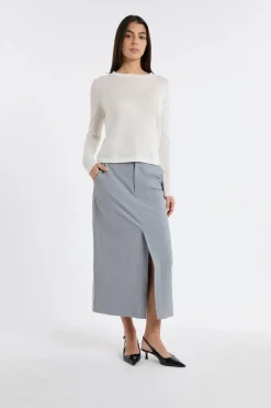 Jersey de cuello redondo de lana