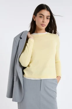 Jersey de cuello redondo de lana