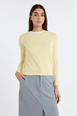 Jersey de cuello redondo de lana