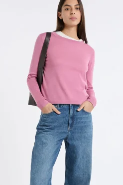 Jersey de cuello redondo de lana