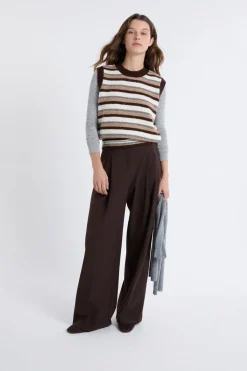 Jersey sin mangas a rayas