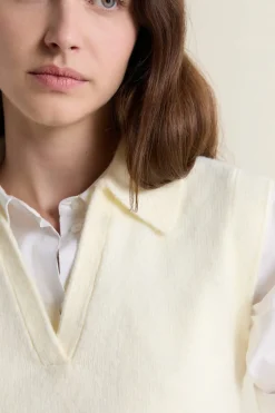 Jersey sin mangas con cuello polo