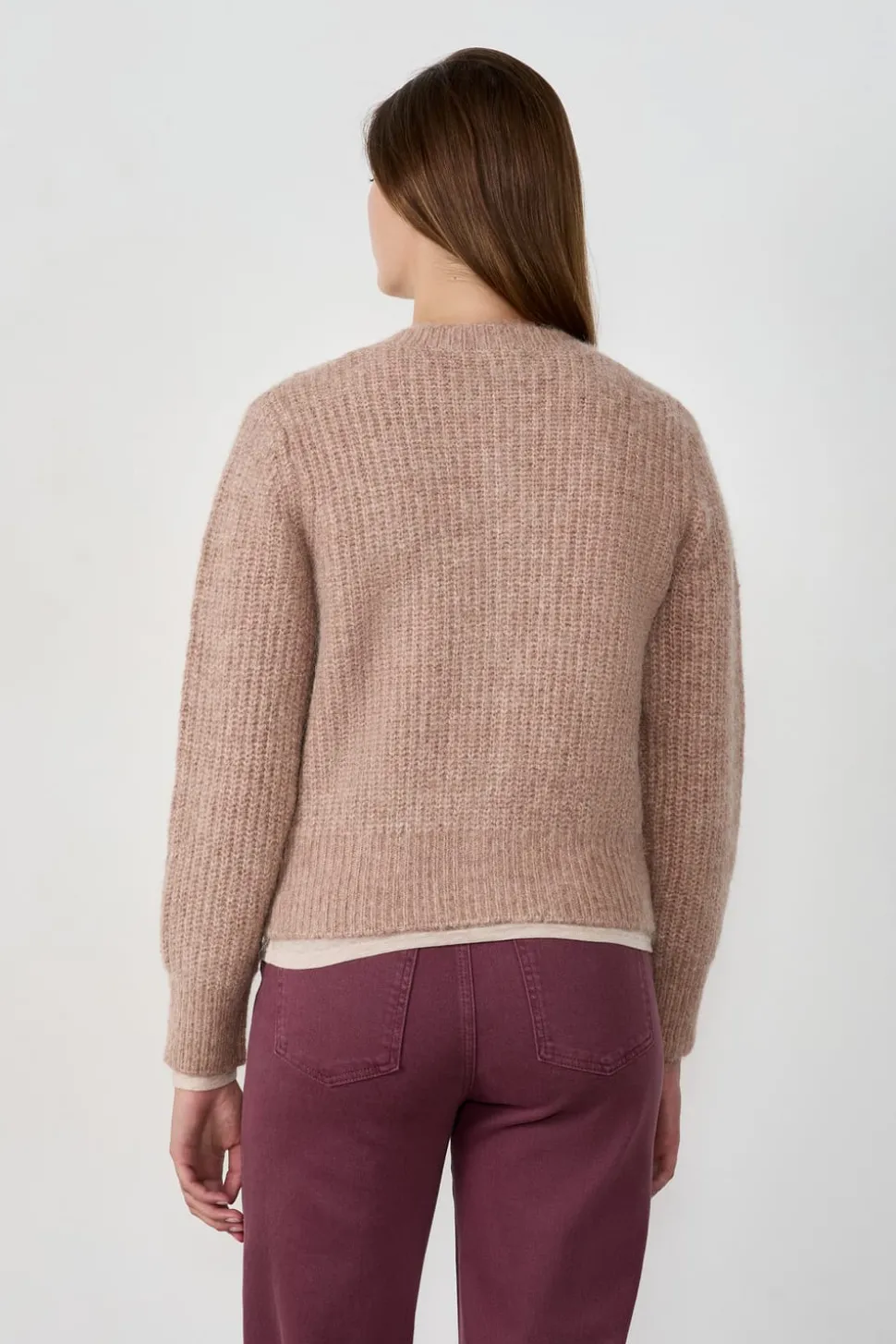 Jersey tipo cárdigan con botones y mangas largas