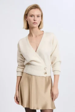 Jupe courte satinée