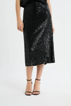 Jupe longue à sequins