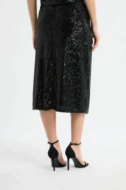 Jupe longue à sequins