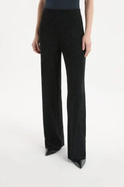 Leggings anchos tejidos brillantes