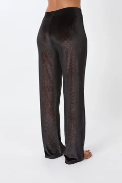 Leggings anchos tejidos brillantes