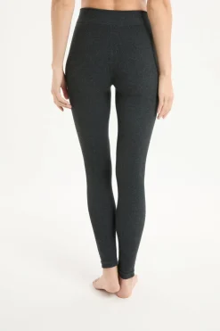 Leggings largos acanalados