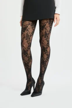 Medias semitransparentes con motivos - 30D