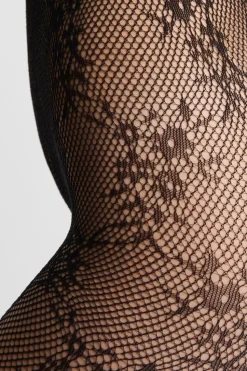 Medias transparentes con motivos - rejilla