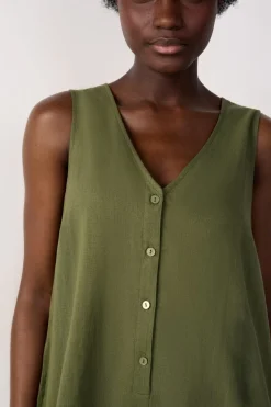 Mono corto de playa de lino