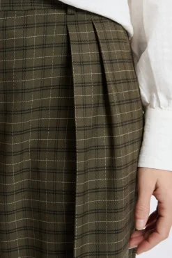 Pantalón ancho a cuadros