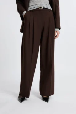 Pantalón ancho de sarga