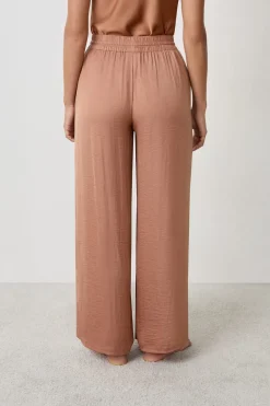 Pantalón ancho de satén