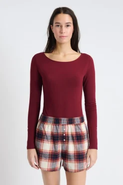 Pantalón corto de pijama a cuadros