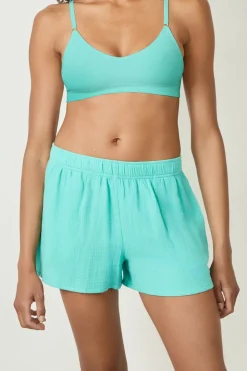 Pantalón corto de pijama de algodón