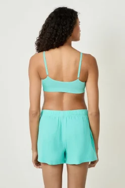 Pantalón corto de pijama de algodón