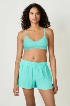 Pantalón corto de pijama de algodón