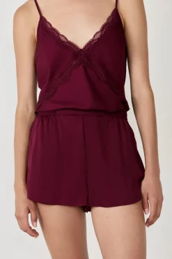 Pantalón corto de pijama de satén