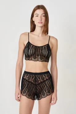 Pantalón corto de pijama de encaje