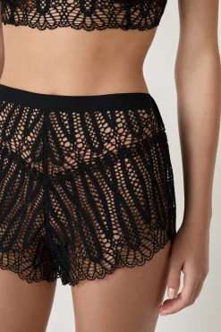 Pantalón corto de pijama de encaje