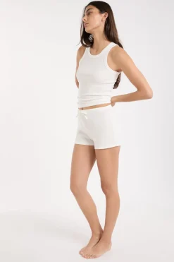 Pantalón corto de pijama de algodón