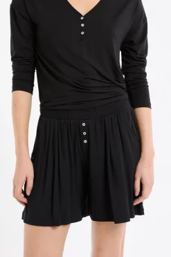 Pantalón corto de pijama liso