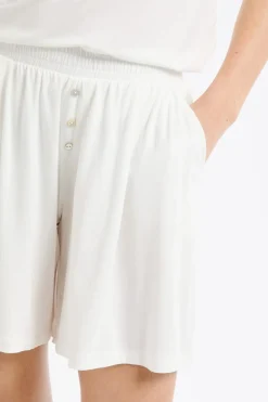 Pantalón corto de pijama liso