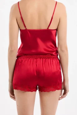 Pantalón corto de seda