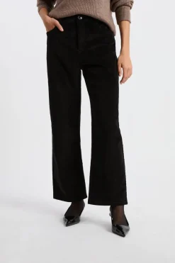 Pantalón de algodón con efecto terciopelo