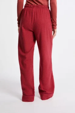 Pantalón de pijama a cuadros de algodón