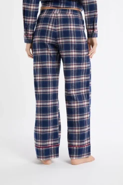 Pantalón de pijama a cuadros de algodón