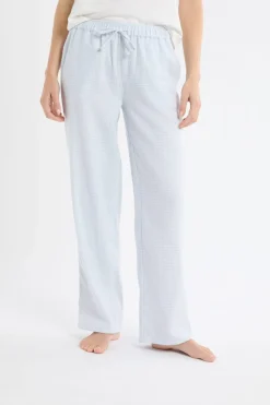 Pantalón de pijama a cuadros de algodón