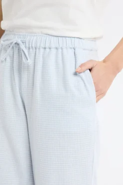 Pantalón de pijama a cuadros de algodón