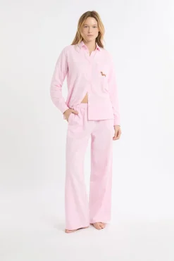 Pantalón de pijama a cuadros de algodón