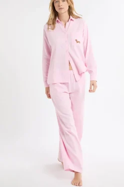 Pantalón de pijama a cuadros de algodón