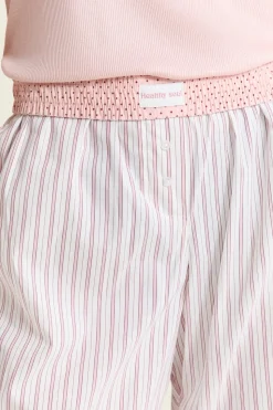 Pantalón de pijama a rayas con algodón