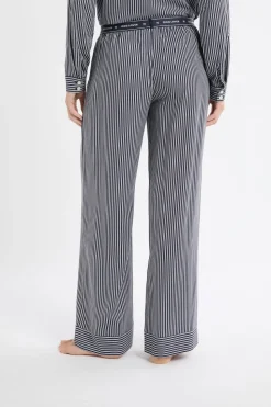 Pantalón de pijama a rayas con cintura elástica