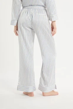 Pantalón de pijama a rayas de satén