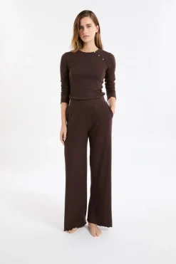 Pantalón de pijama acanalado