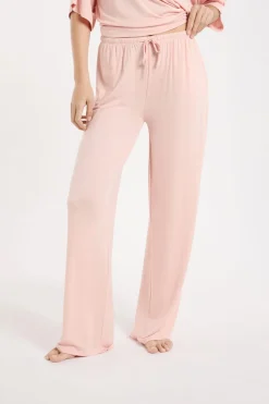 Pantalón de pijama ancho de modal