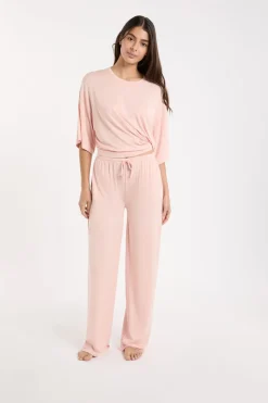 Pantalón de pijama ancho de modal