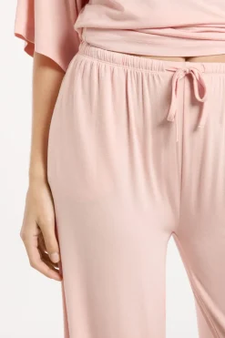 Pantalón de pijama ancho de modal
