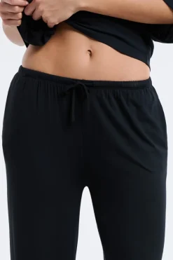 Pantalón de pijama ancho de modal