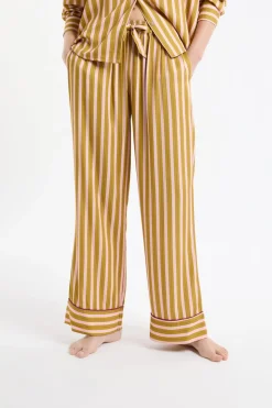 Pantalón de pijama bicolor a rayas