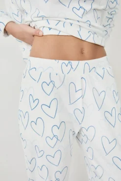 Pantalón de pijama con corazones