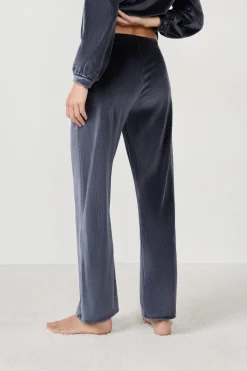 Pantalón de pijama con efecto terciopelo