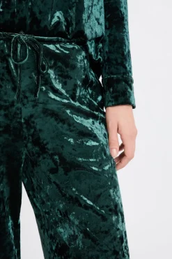 Pantalón de pijama con efecto terciopelo